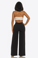 Load image into Gallery viewer, Becky Wide Leg Side Pockets Front Seam Detail Trousers