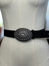 Load image into Gallery viewer, Valerie Silver Buckle Leather Belt