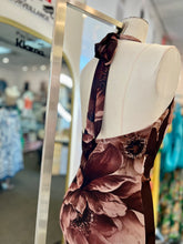 Load image into Gallery viewer, Sasha Brown Floral Backless Mini Dress