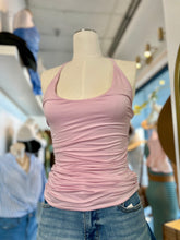 Load image into Gallery viewer, Jane Sides Ruched Halter Blouse in Orange, Mocha, Black, White and Pink
