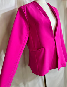 Brianda Hot Pink or Black Curvy Blazer