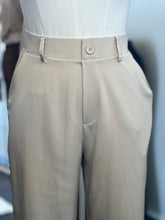 Load image into Gallery viewer, Hailey Tan Khaki Sage, or Black Slip On Wide Leg Trousers