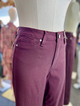 Load image into Gallery viewer, Romina Burgundy Wide Leg Button Up Jeans