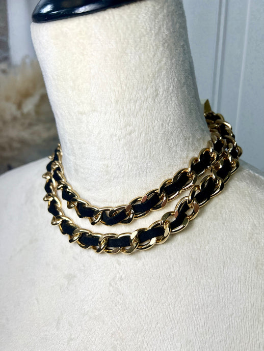 Layla Black Gold Chocker Necklace
