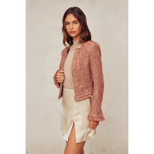 Load image into Gallery viewer, Dianna Open Front Knitted Cropped Blazer