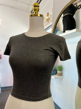 Load image into Gallery viewer, Genevieve Charcoal Basic Top