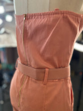 Load image into Gallery viewer, Andie Coral Denim Romper