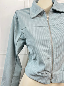 Chloe Corduroy Zipper-Front Jacket