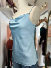 Load image into Gallery viewer, Notorious Allure Cream or Black Satin Cowl Neck Camii Spaghetti Strap Top