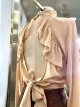 Load image into Gallery viewer, Cora Victorian Collar Open Back Blouse