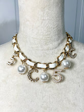 Load image into Gallery viewer, Grace White or Black Gold Tone Chocker Necklaces