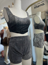 Load image into Gallery viewer, Janice 2 Piece Rhinestone Short Set