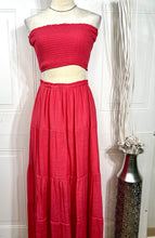 Load image into Gallery viewer, Caroline Coral Long Skirt 2 Piece Set