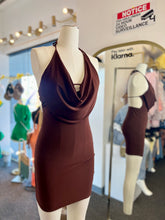 Load image into Gallery viewer, Monique Wine or Black Open Back Mini Dress