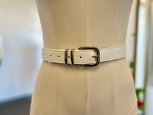 Load image into Gallery viewer, Tannia White or Navy Blue Leather Adjustable Belt