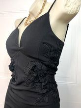 Load image into Gallery viewer, Beatriz Black Attached crotchet Lace Bodycon Dress