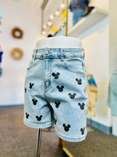 Load image into Gallery viewer, Minnie Light Washed Denim Shorts
