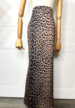 Load image into Gallery viewer, Melanie Animal Print Maxi Flared hidden back zipper skirt