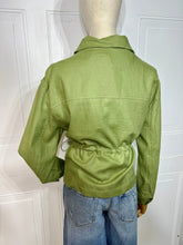 Load image into Gallery viewer, Tianna Linen Blend Zipper Trench Top