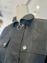 Load image into Gallery viewer, Sharon Black Moto Crop Jacket