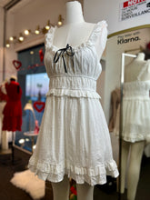 Load image into Gallery viewer, Mila Eyelet White babydoll Dress