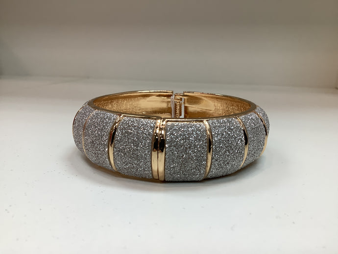 Serena Silver Bedazzled Gold Bracelet
