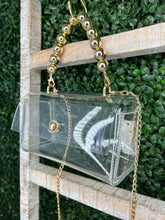 Load image into Gallery viewer, McKenzie Clear and Silver or Gold Tone Clutch