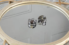 Load image into Gallery viewer, Sabrina Gold or Silver Hammered Design Hoops