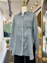 Load image into Gallery viewer, Sasha Denim or Black Oversized Button Up Shirt