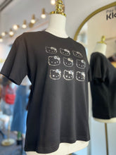 Load image into Gallery viewer, Kitty Foil Print Round Neck Soft Stretchy Tee