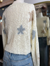 Load image into Gallery viewer, Tiffanny Natural Knit Stars Cropped Sweater