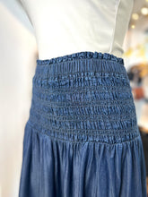 Load image into Gallery viewer, Megan Dark Denim Midi Skirt