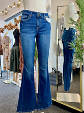 Load image into Gallery viewer, Mar Dark Denim Blue Flare Jeans