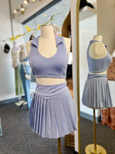 Load image into Gallery viewer, Mercedes 2 Piece Crop Top and Pleated Skort Set