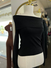 Load image into Gallery viewer, Elena Knit Off-The Shoulder Long Sleeve Top