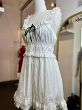 Load image into Gallery viewer, Mila Eyelet White babydoll Dress
