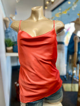 Load image into Gallery viewer, Notorious Allure Cream or Black Satin Cowl Neck Camii Spaghetti Strap Top