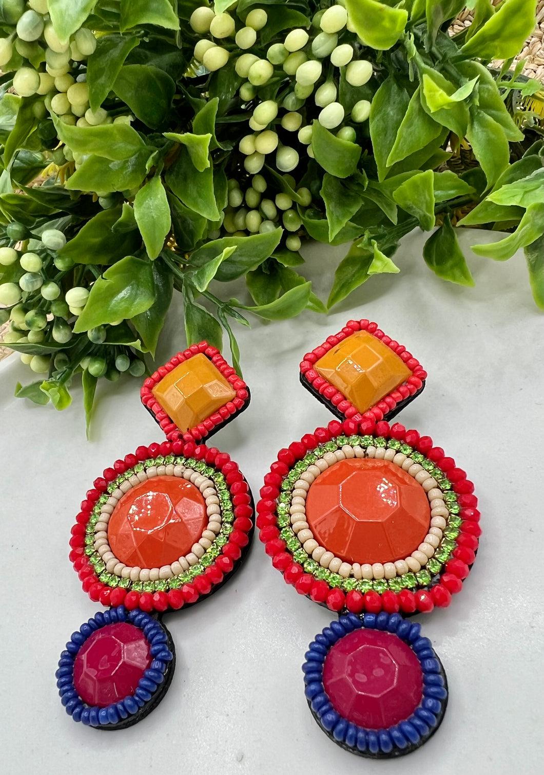 Diana Multicolor Drop Earrings