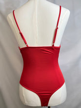Load image into Gallery viewer, Viviana Red or White Cowl Neck Bodysuit
