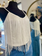 Load image into Gallery viewer, Kendra western Fringe Adjustable Strap Tank Top