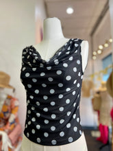 Load image into Gallery viewer, Pamela Polka Dots Mesh Top