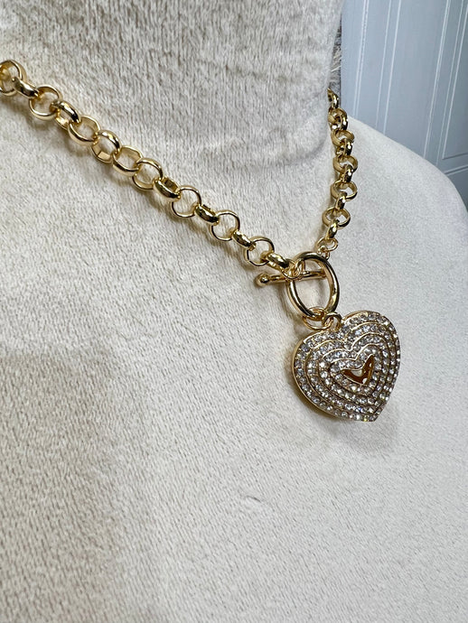 Valentina Gold Choker Chunky 2 Sided