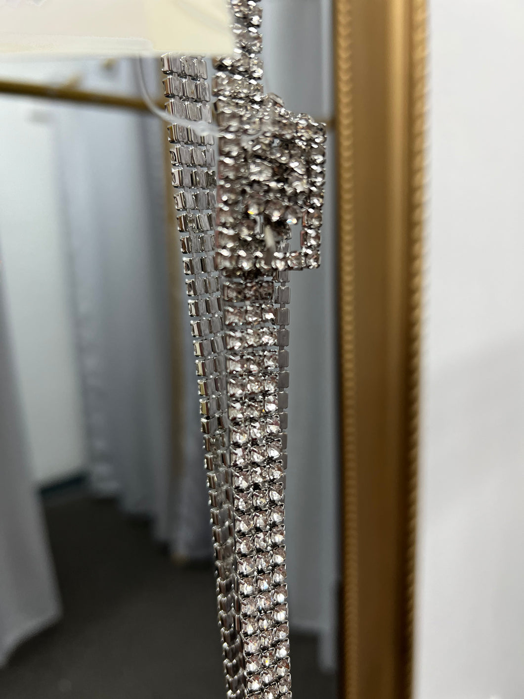 Alexa Gold or Silver Crystals Belt