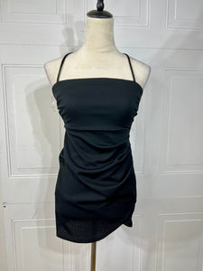 Sophie Black Backless Mini Dress