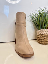Load image into Gallery viewer, Chloe Camel Suede Bootie