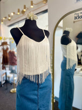 Load image into Gallery viewer, Kendra western Fringe Adjustable Strap Tank Top