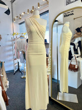 Load image into Gallery viewer, Bethany Butter Yellow or Black Maxi Dress Scarf Included