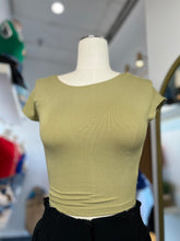 Load image into Gallery viewer, Charlotte Kiwi or Black Round Neck Tee