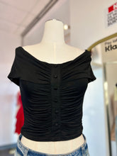 Load image into Gallery viewer, Anastacia Baby Yellow or Black Off Shoulder Top