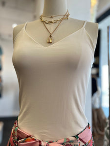 Jessie Olive, White or Mauve Green Tank Top